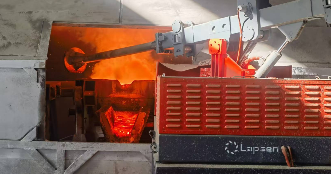 Slag Skimming Robot for Submerged Arc Furnaces Solves Long-Standing Difficulties in Manual Slag Skimming